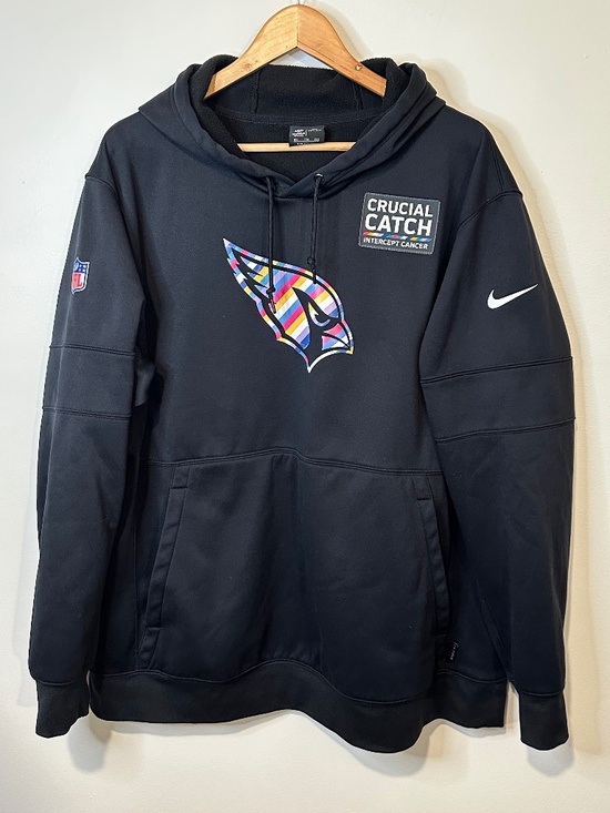 Nike Other - NIKE AZ Arizona Cardinals Men's NFL Intercept Cancer Crucial Catch Hoodie XXL